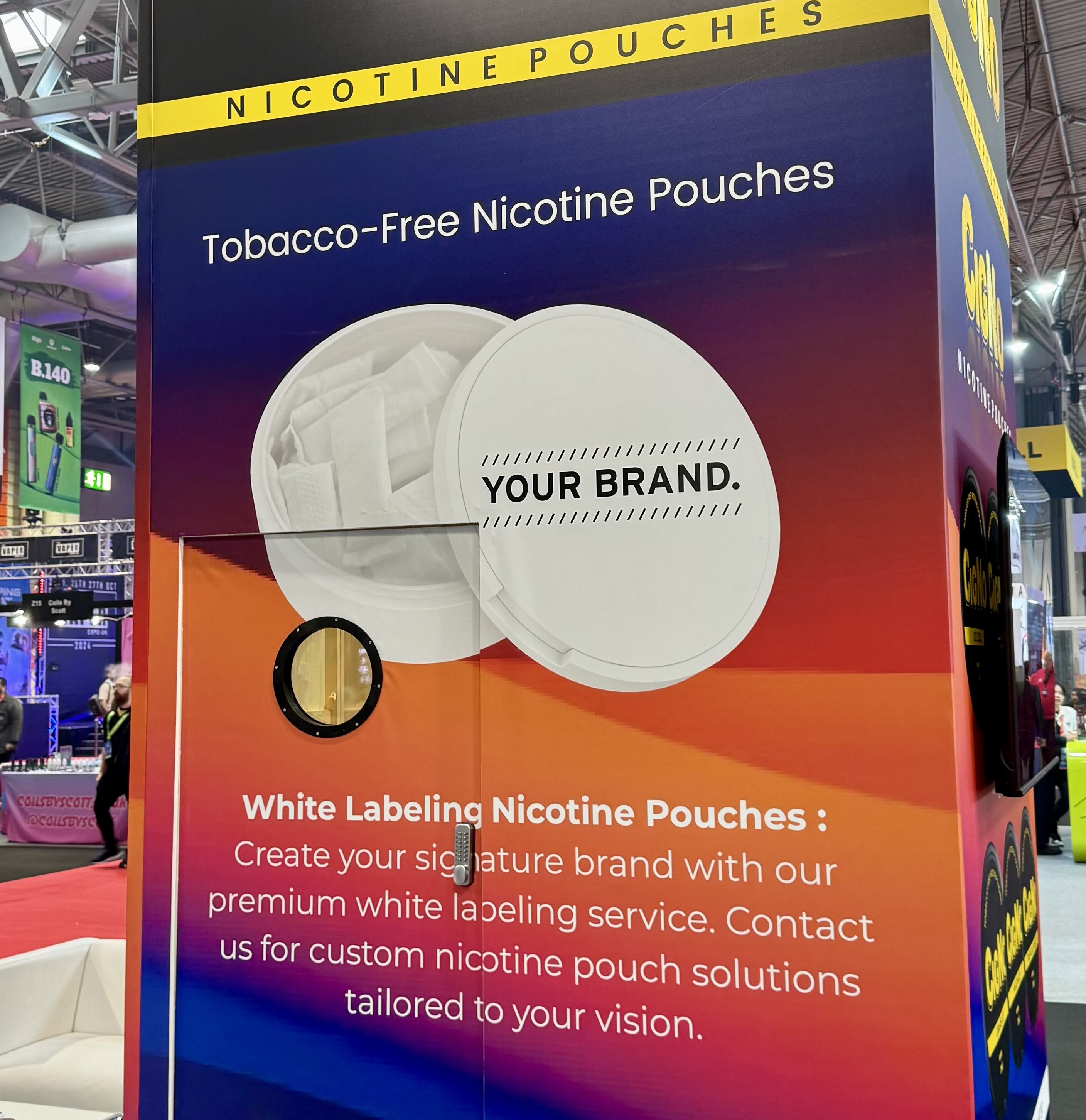 OEM nicotine pouch company at The Vaper Expo 2024